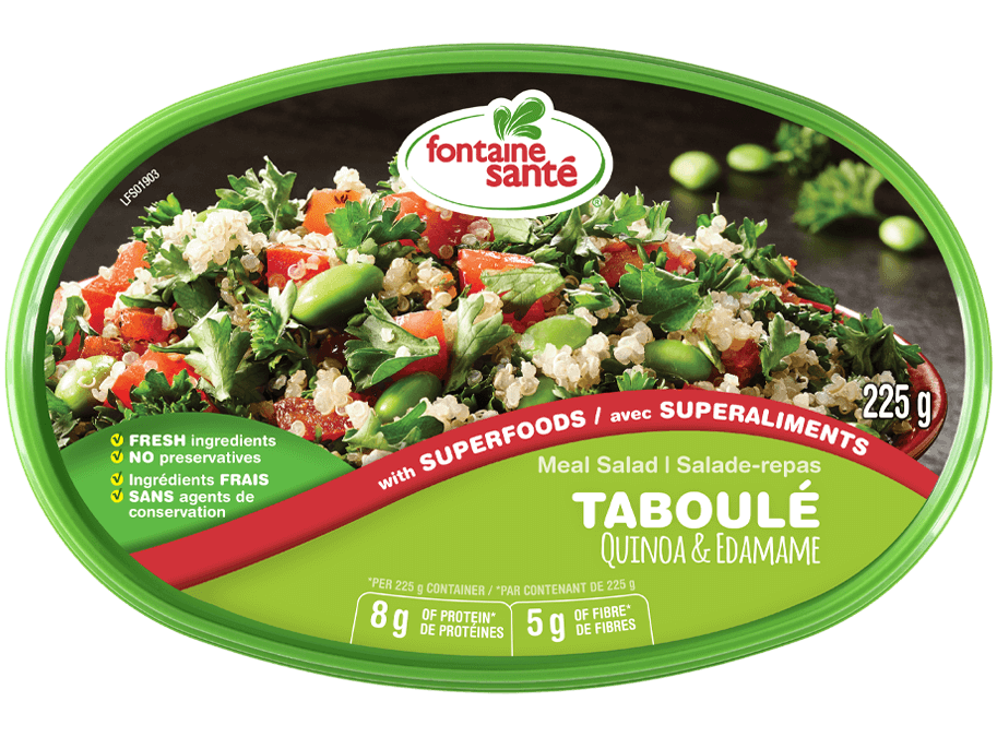 Taboulé quinoa et edamame