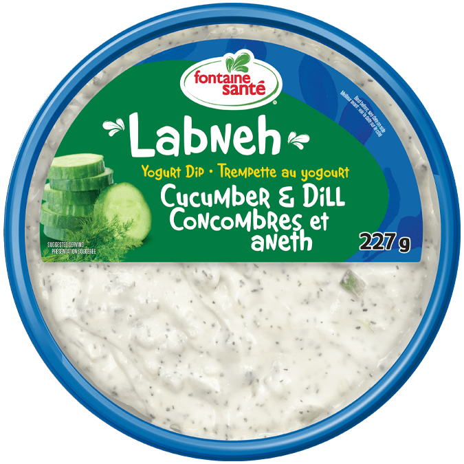 Labneh concombres et aneth